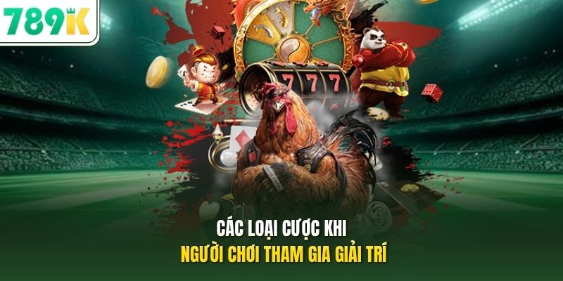 Các loại cược khi người chơi tham gia giải trí
